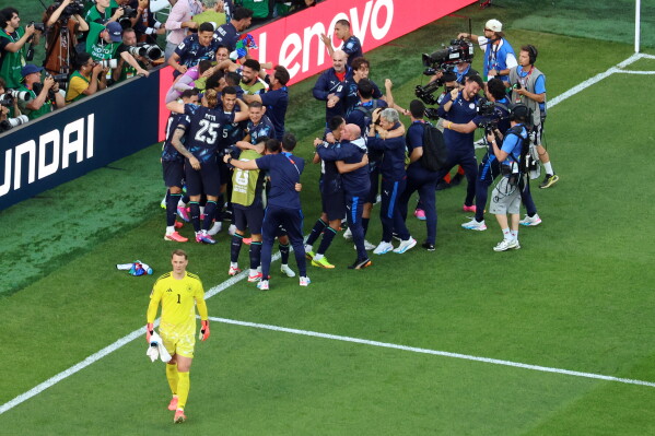 Paraguay celebrates after eliminating Germany on penalties at the 2026 World Cup.