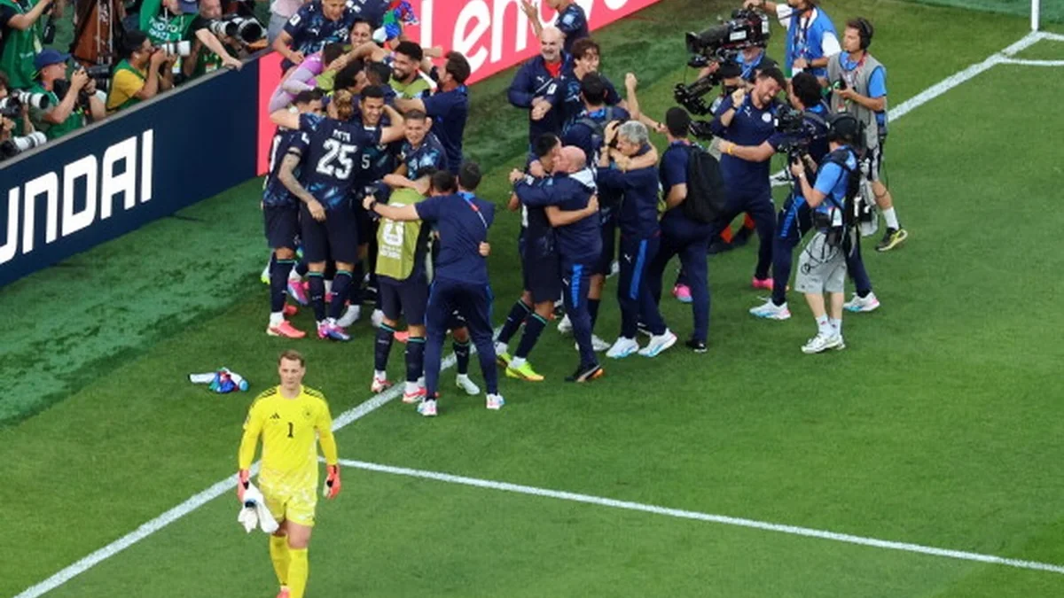 Paraguay celebrates after eliminating Germany on penalties at the 2026 World Cup.
