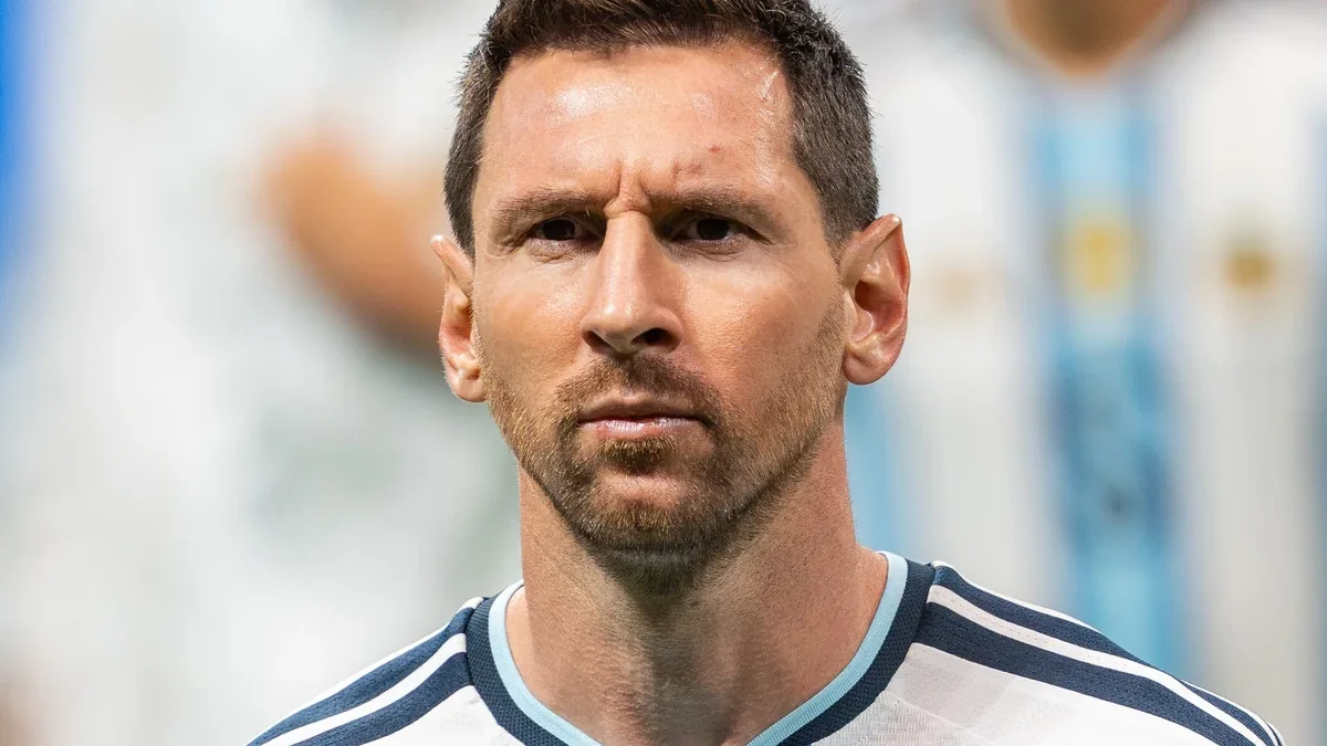 Lionel Messi in an editorial image from Argentina’s World Cup archive.