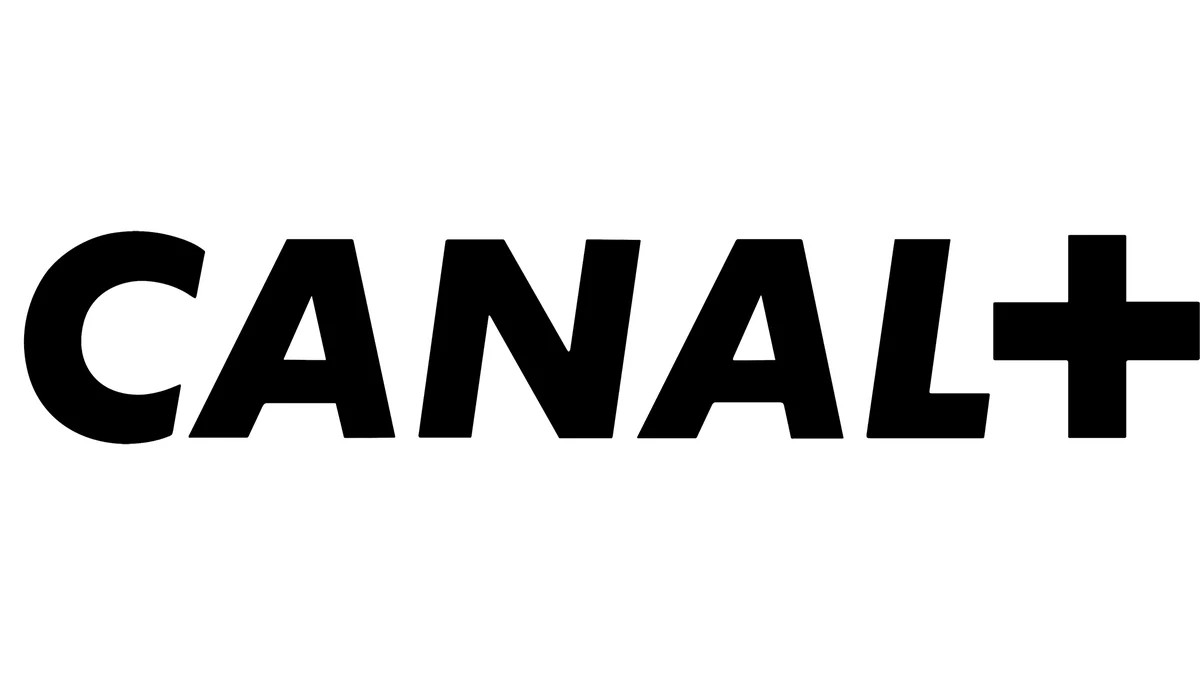 Black CANAL+ logo on a white background