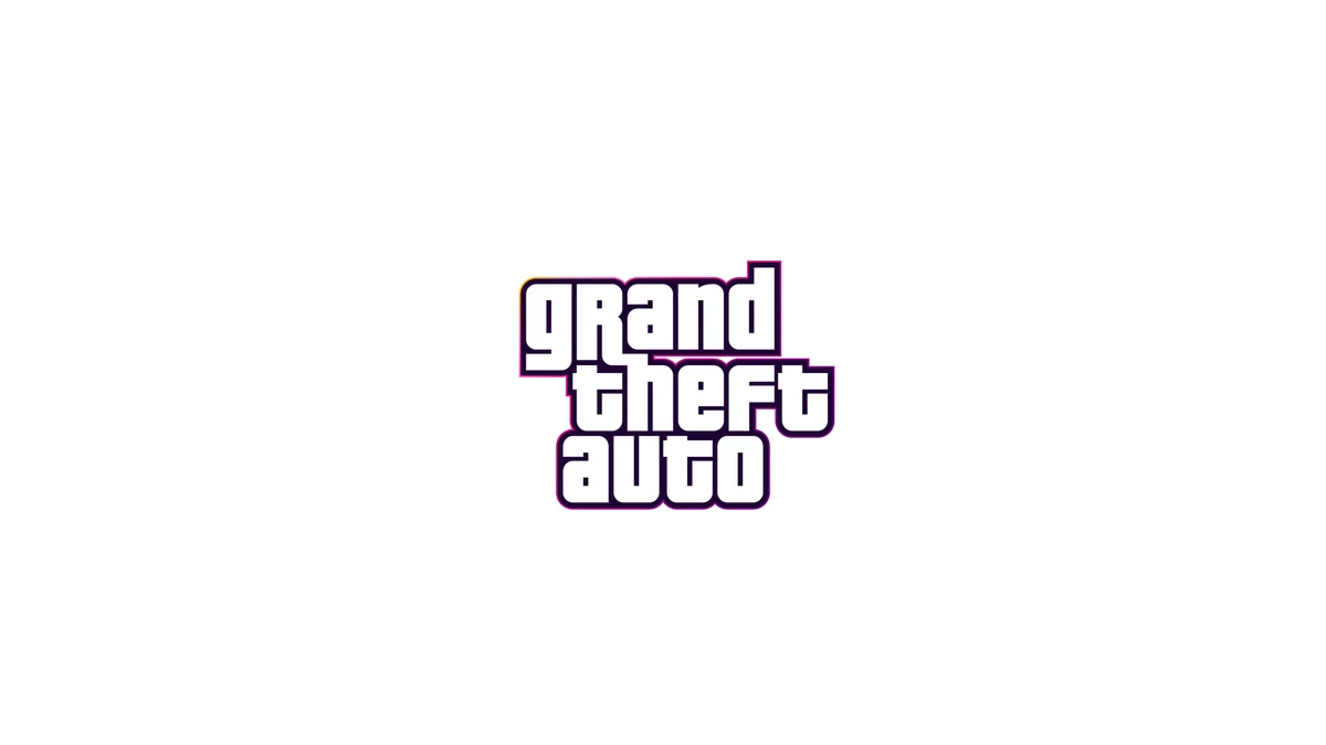 Grand Theft Auto series logo on a white background
