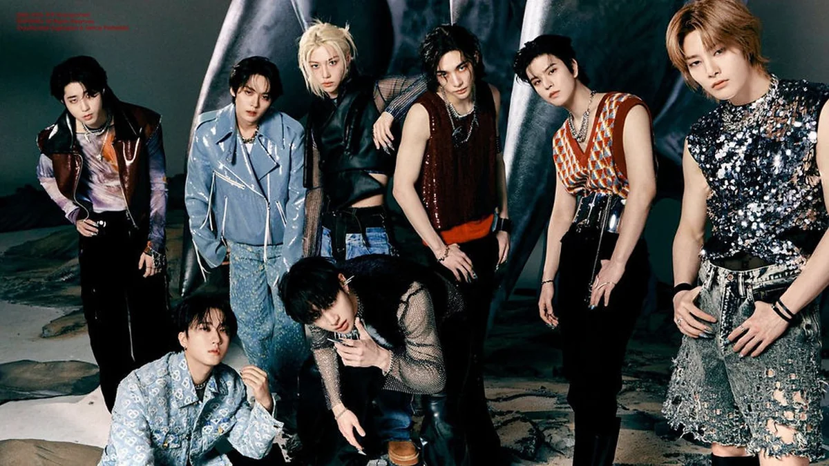 Stray Kids dans une image promotionnelle liée à l'arrivée de la K-pop à Rock in Rio 2026.