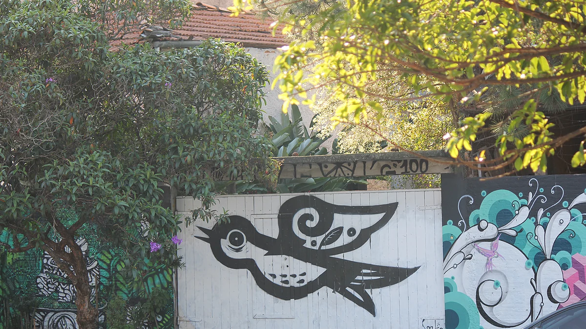 Grafitis en el Beco do Batman, en Vila Madalena, São Paulo.