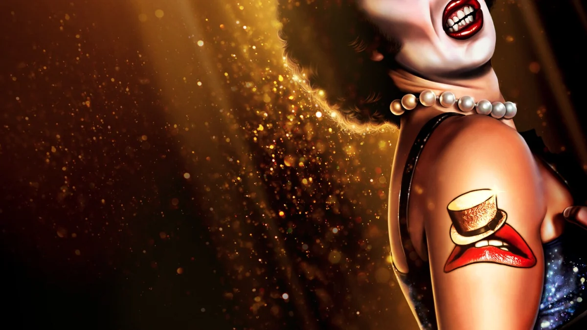Tim Curry as Dr. Frank-N-Furter in official The Rocky Horror Picture Show artwork.